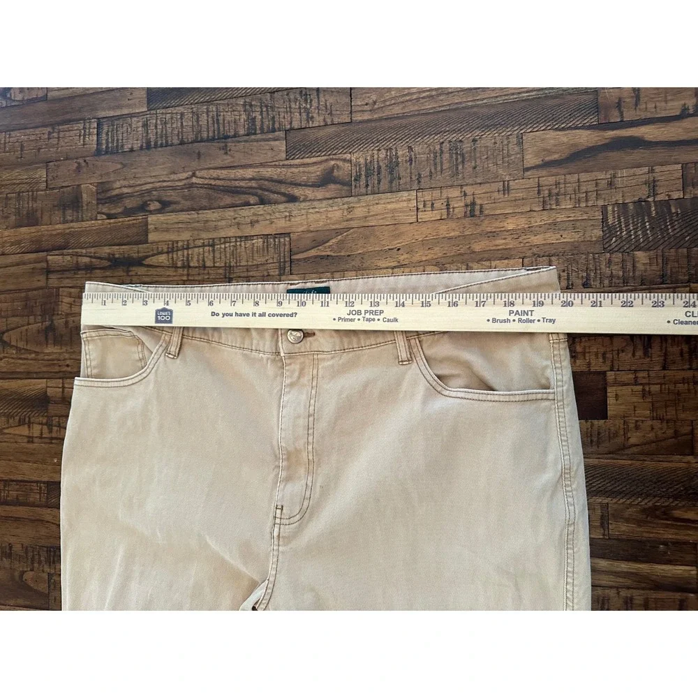 Woolrich Mens Tan Canvas Carpenter Pants 40x32 Work Utility Casual‎
